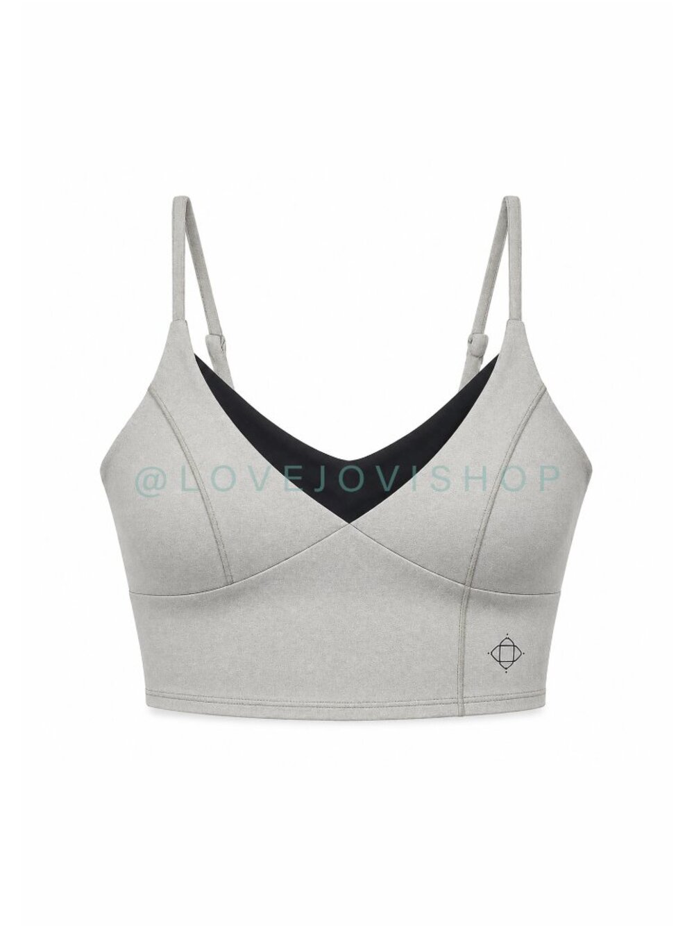 Athleisure | Satva Sports Bra | Gray Activewear Adjustable Straps Yoga Ananda M